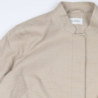 Womens UK Size 22 Classic Beige Overcoat