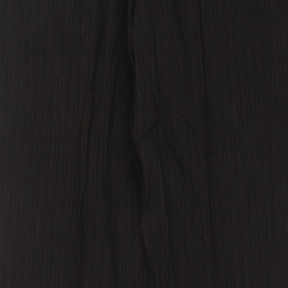 Limehaus Mens Brown Striped Wool Trousers Size 36 in L31 in Regular Hook & Eye