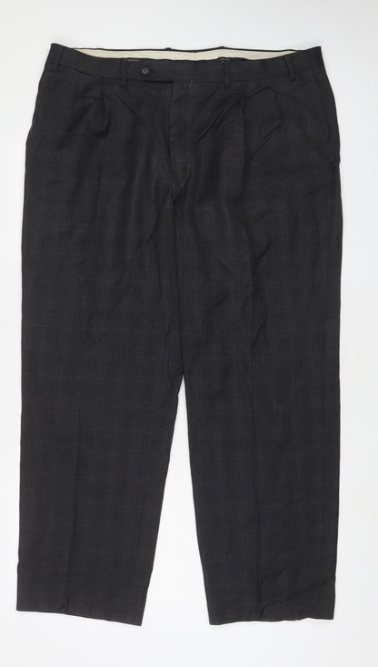 Mens UK Size 40 in Canali Regular Fit  Grey Trousers