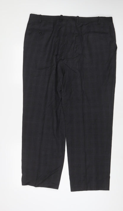 Mens UK Size 40 in Canali Regular Fit  Grey Trousers