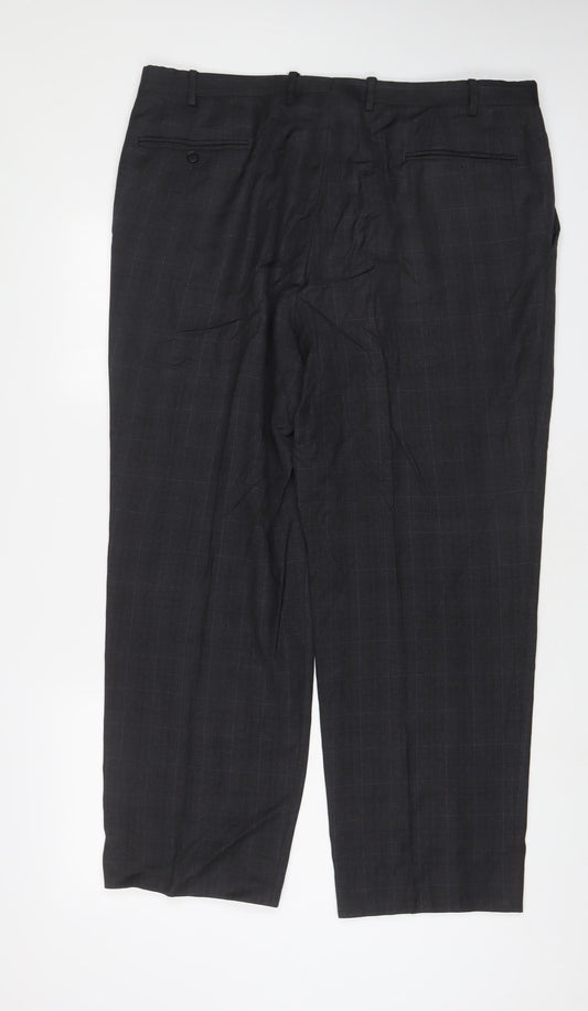 Mens UK Size 40 in Canali Regular Fit  Grey Trousers