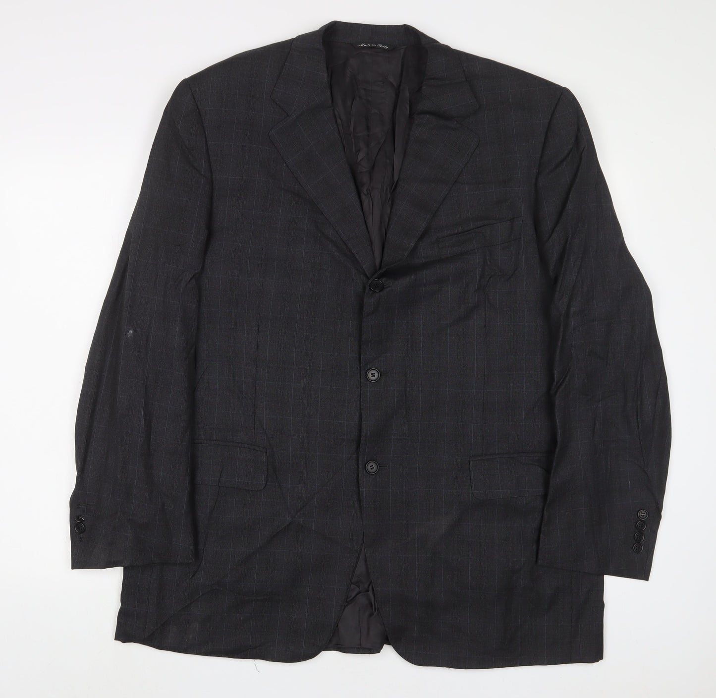 Mens UK Size 44 Canali Regular Grey Suit Jacket