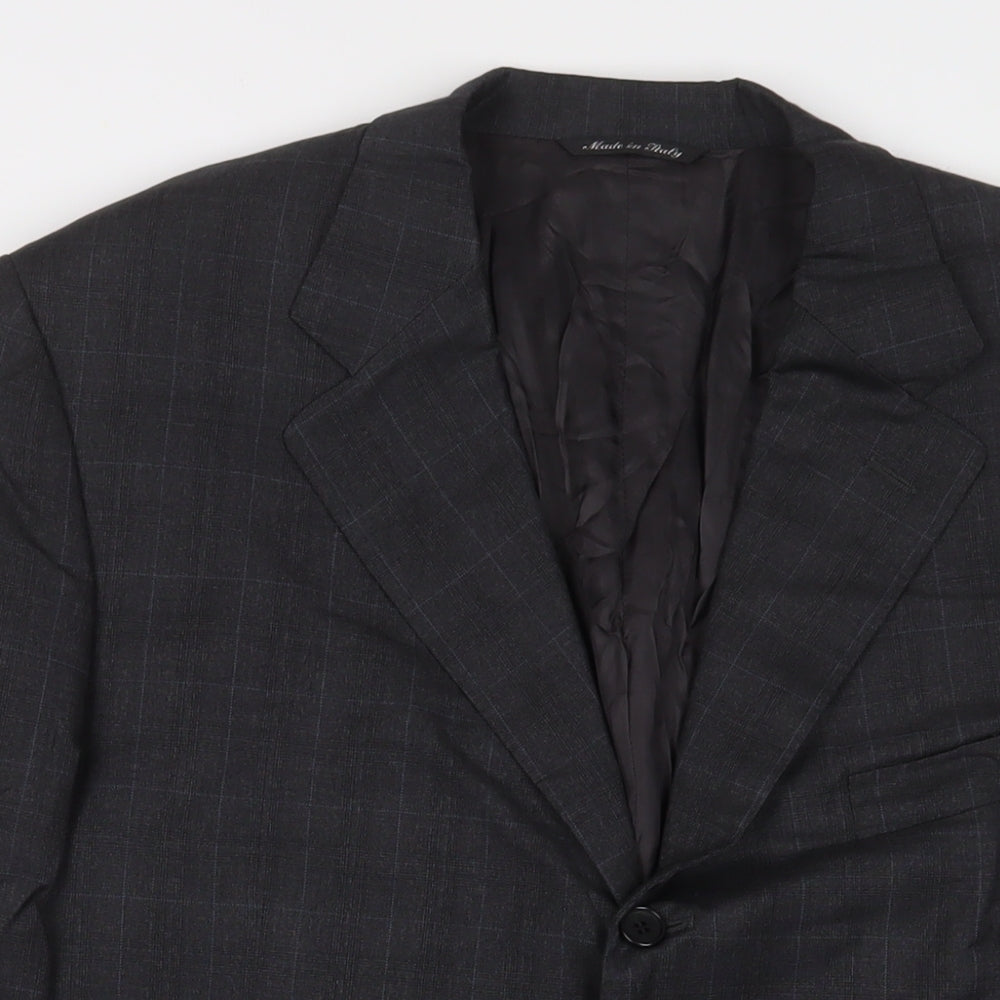 Mens UK Size 44 Canali Regular Grey Suit Jacket