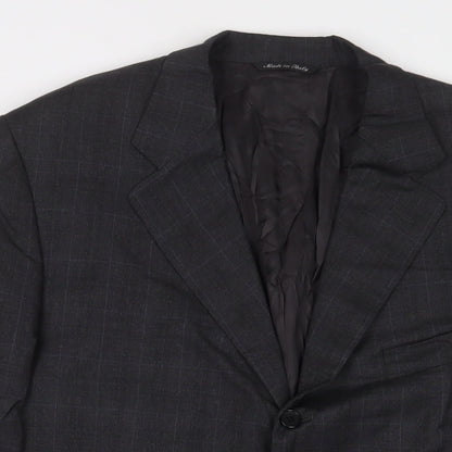 Mens UK Size 44 Canali Regular Grey Suit Jacket