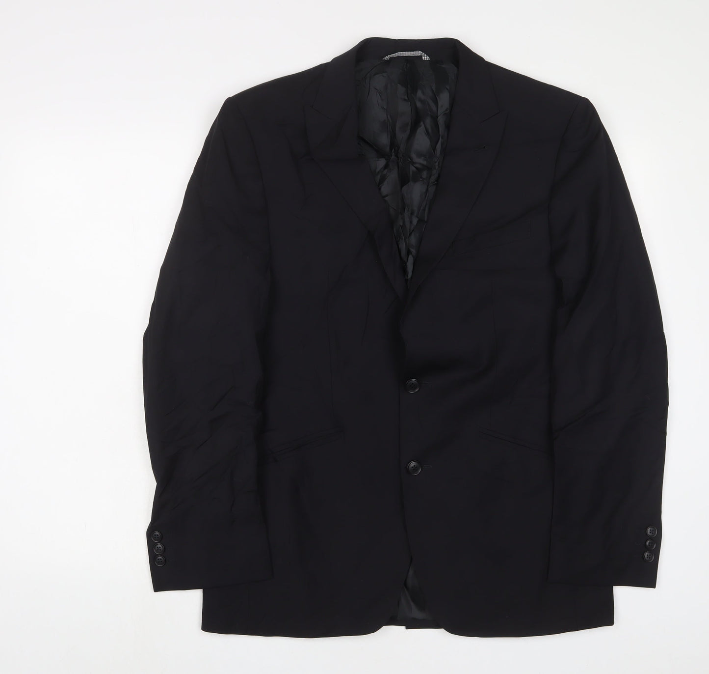 Mens UK Size 40 Simon Carter Regular Black Suit Jacket
