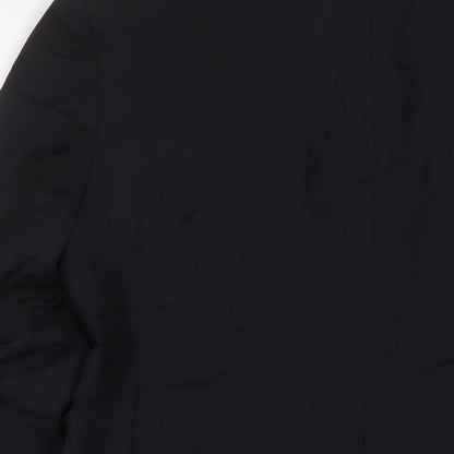 Mens UK Size 40 Simon Carter Regular Black Suit Jacket
