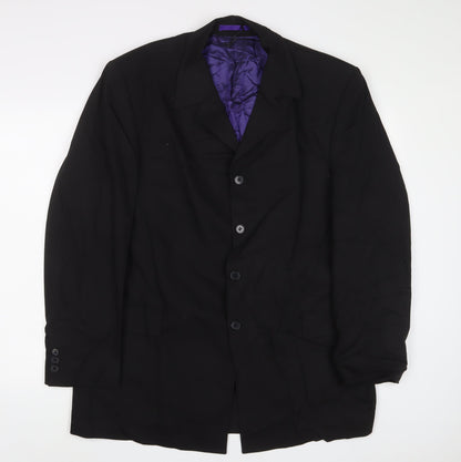 Mens UK Size 44 Burton Regular Black Suit Jacket