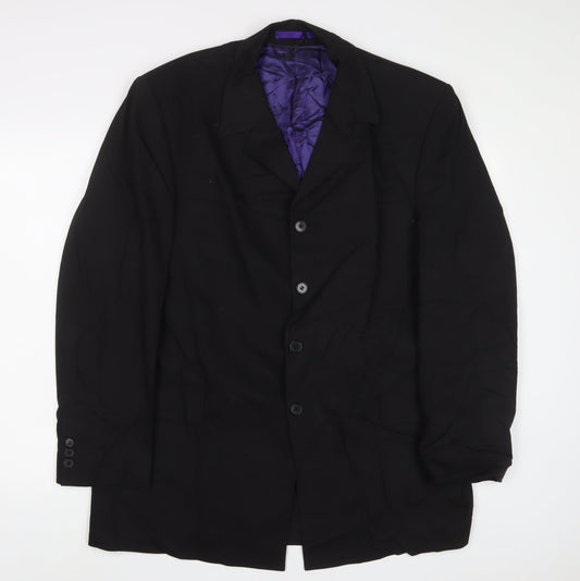 Mens UK Size 44 Burton Regular Black Suit Jacket