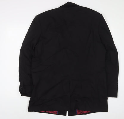 Mens UK Size 44 Burton Regular Black Suit Jacket