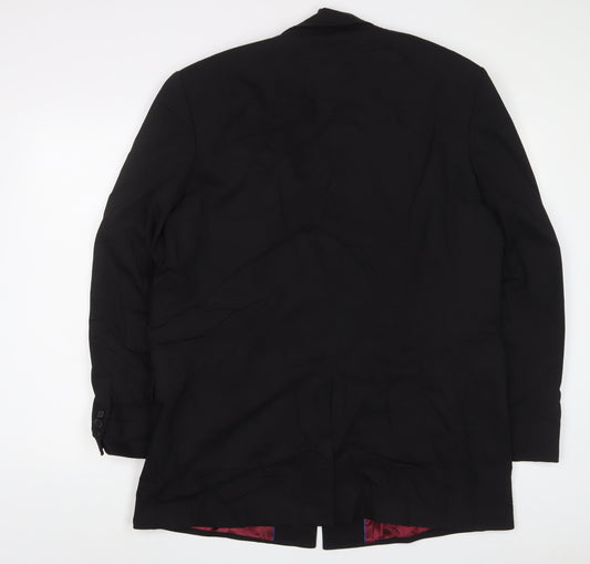 Mens UK Size 44 Burton Regular Black Suit Jacket