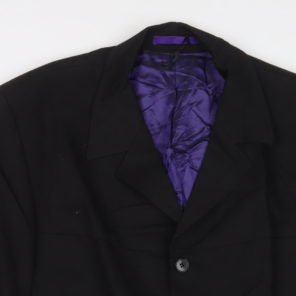 Mens UK Size 44 Burton Regular Black Suit Jacket