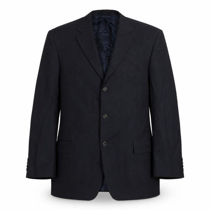 Marks & Spencer Mens Blue Striped Wool Jacket Suit Jacket Size 42 Regular