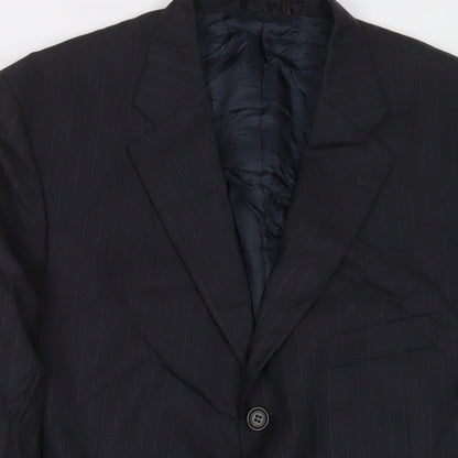 Mens UK Size 42 Marks and Spencer Regular Blue Suit Jacket