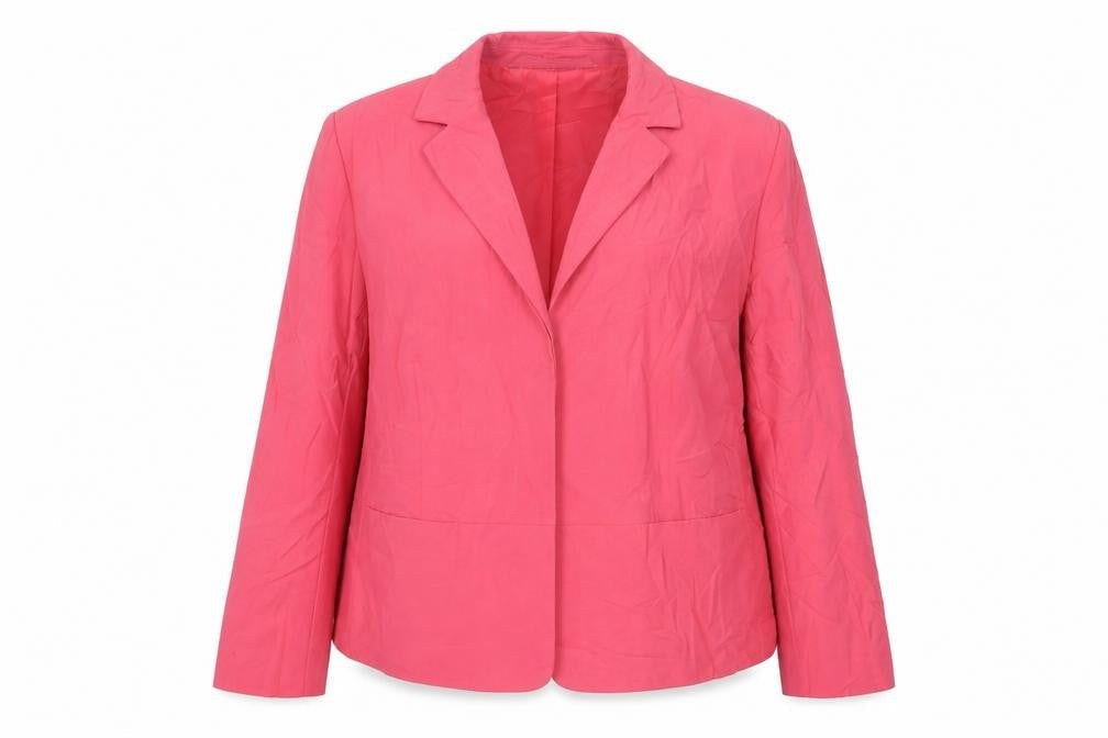 Marks & Spencer Womens Pink Jacket Blazer Size 14 Button