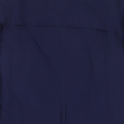 Marks and Spencer Womens Blue Overcoat Coat Size 8 Button