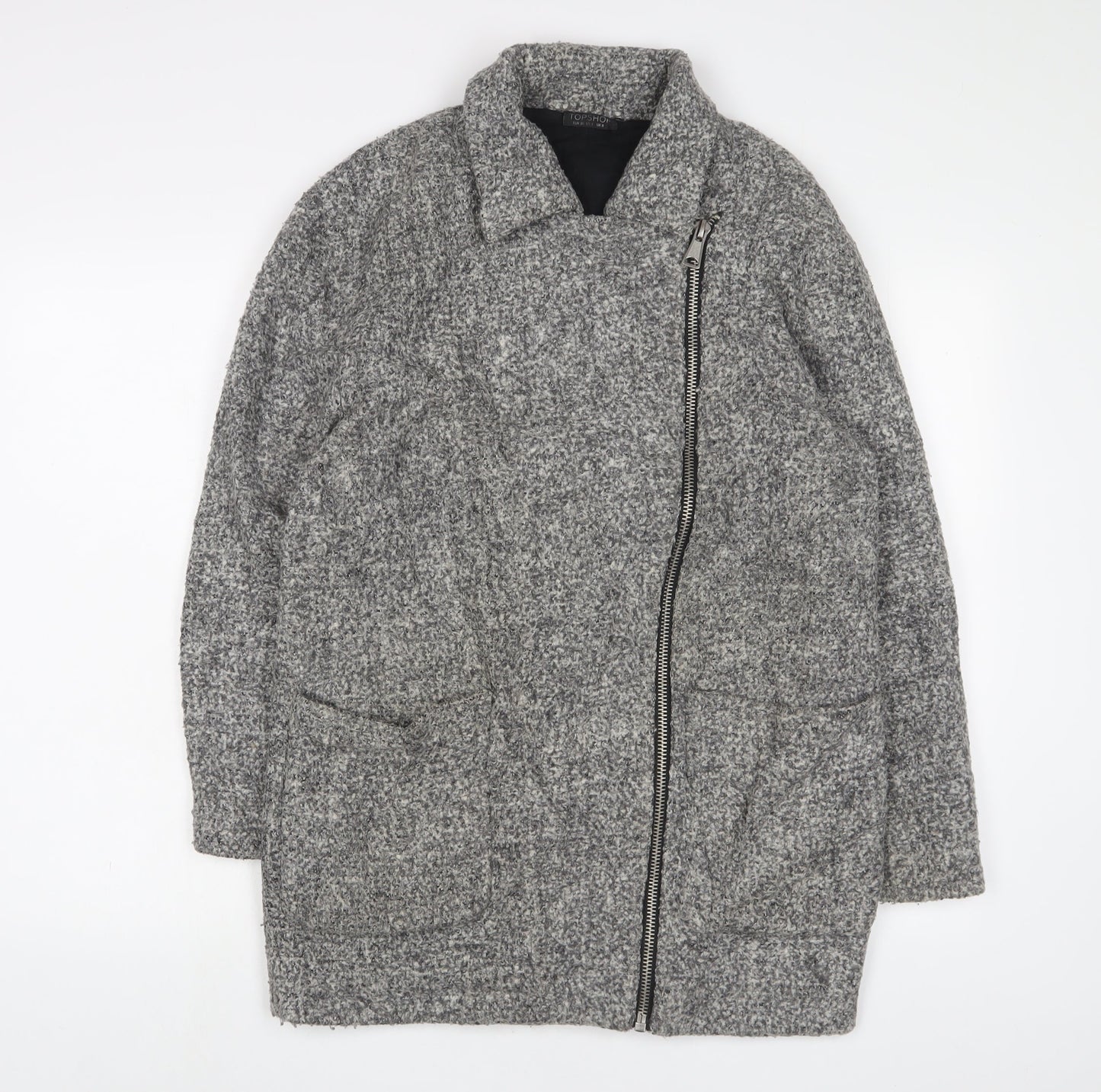 Womens UK Size 8 Topshop Grey Jacket