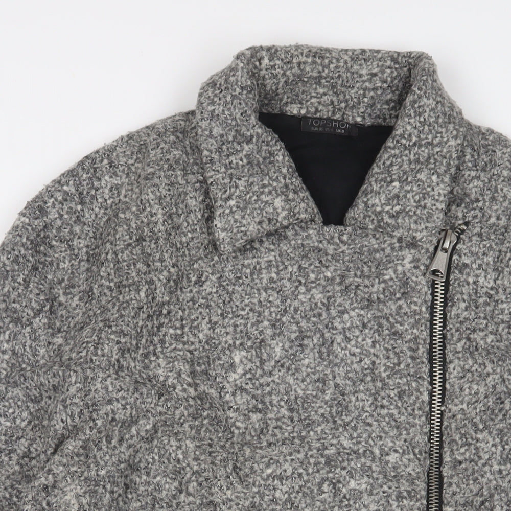 Womens UK Size 8 Topshop Grey Jacket