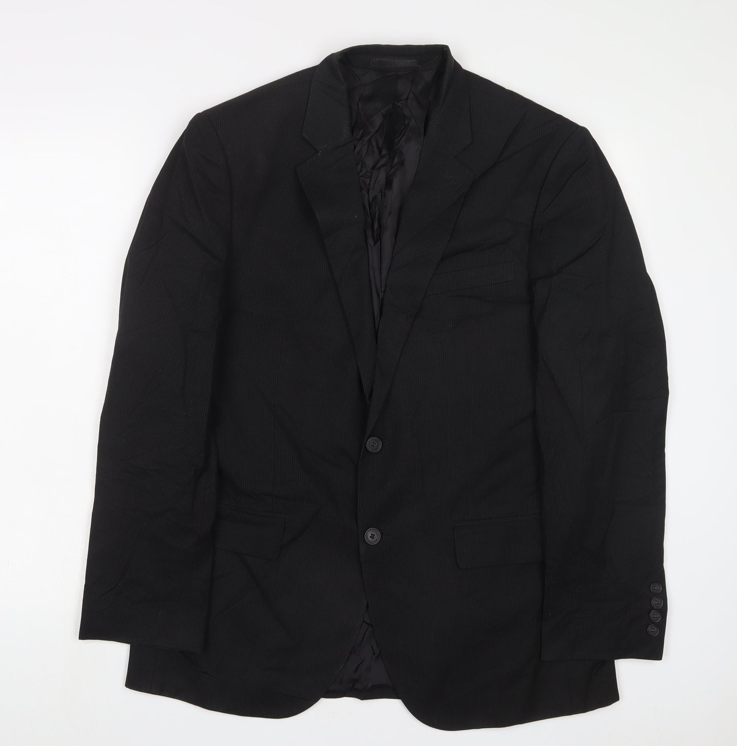 Mens UK Size 40 French Connection Regular Black Suit Jacket