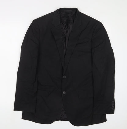 Mens UK Size 40 French Connection Regular Black Suit Jacket