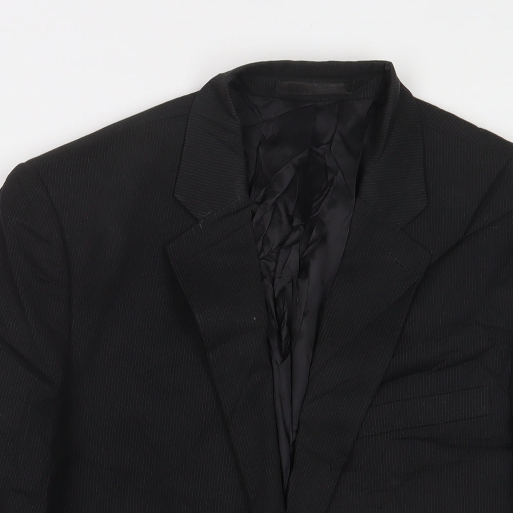 Mens UK Size 40 French Connection Regular Black Suit Jacket
