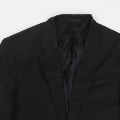 Mens UK Size 40 French Connection Regular Black Suit Jacket