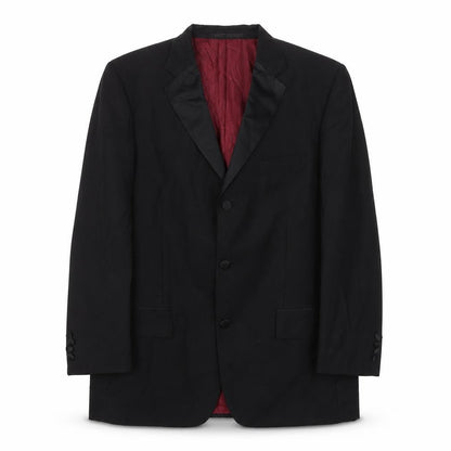 Scotch & Taylor Mens Black Wool Jacket Suit Jacket Size 40 Regular
