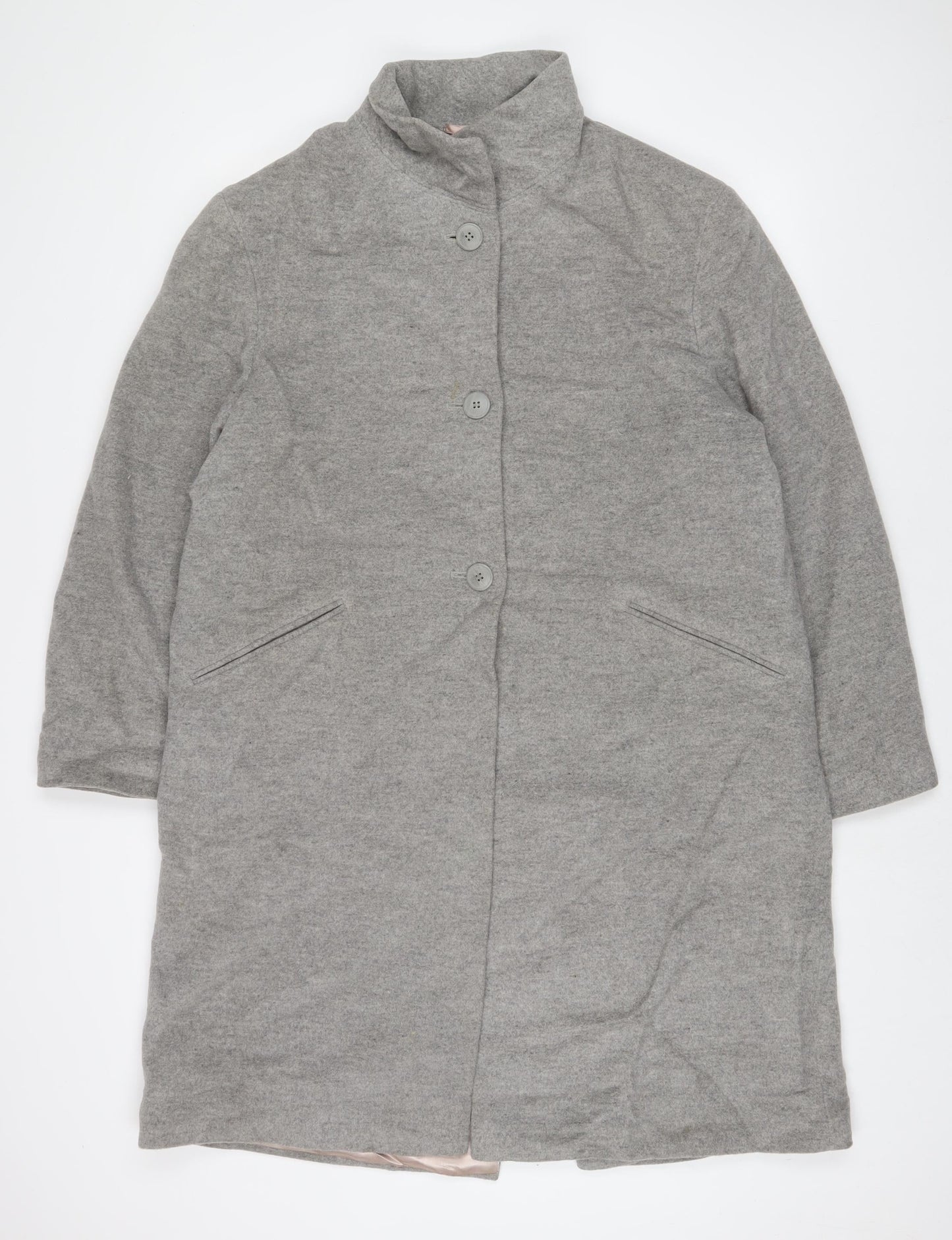 Womens UK Size 12 NEXT Grey Overcoat