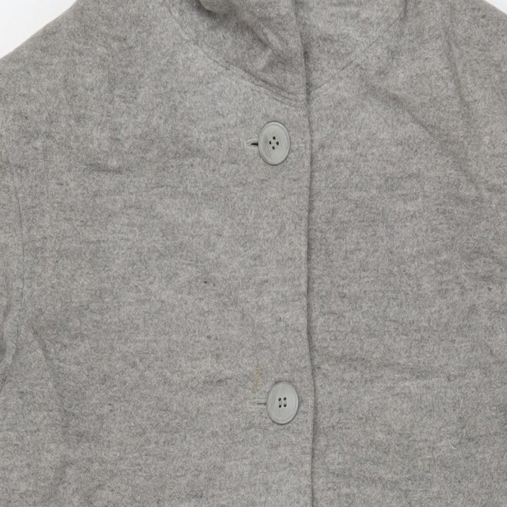 Womens UK Size 12 NEXT Grey Overcoat