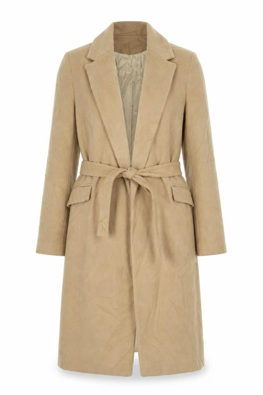 Womens UK Size 8 Topshop Brown Overcoat