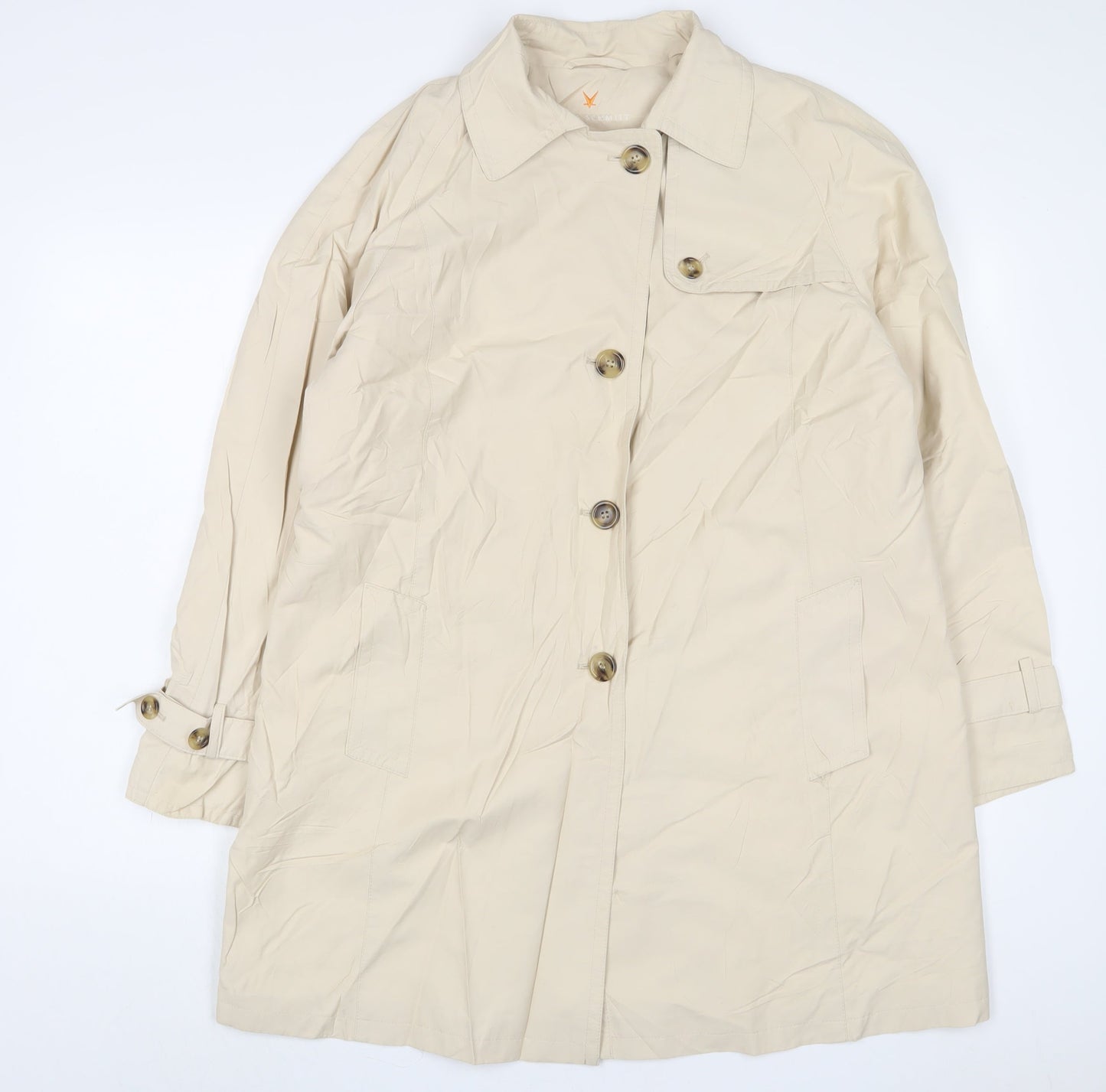 Womens UK Size 16 Fuchs Schmitt Beige Overcoat
