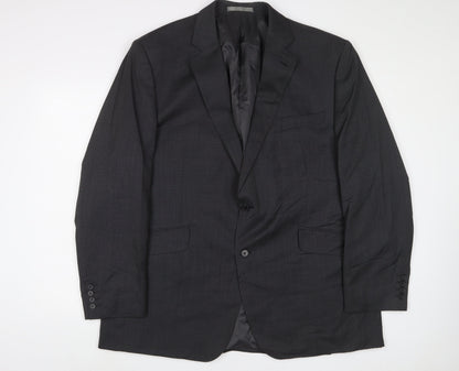 Mens UK Size 48 British Tailor Regular Grey Suit Jacket