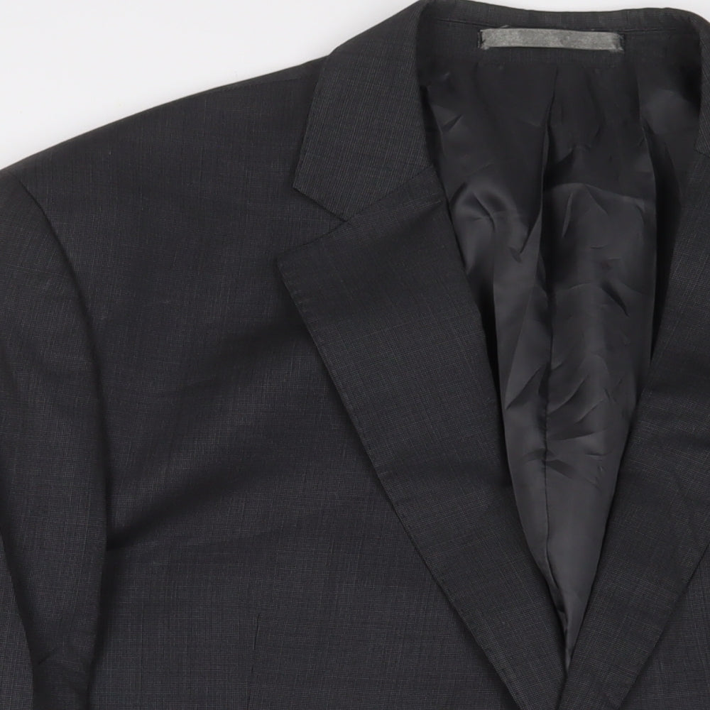 Mens UK Size 48 British Tailor Regular Grey Suit Jacket
