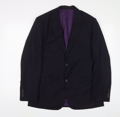Mens UK Size 40 Paul Costelloe Regular Blue Suit Jacket