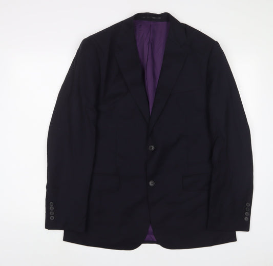 Mens UK Size 40 Paul Costelloe Regular Blue Suit Jacket