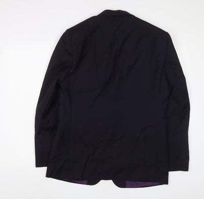 Mens UK Size 40 Paul Costelloe Regular Blue Suit Jacket