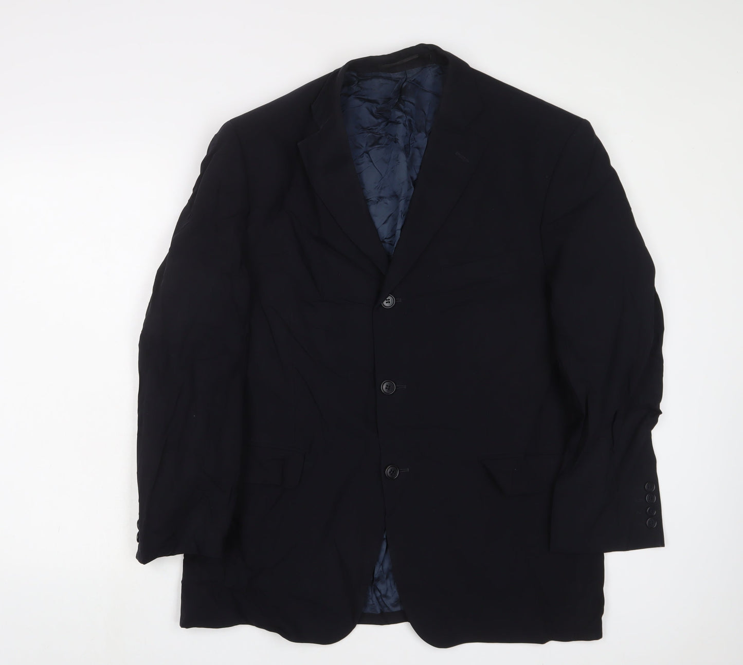 Mens UK Size 42 Marks and Spencer Regular Blue Suit Jacket
