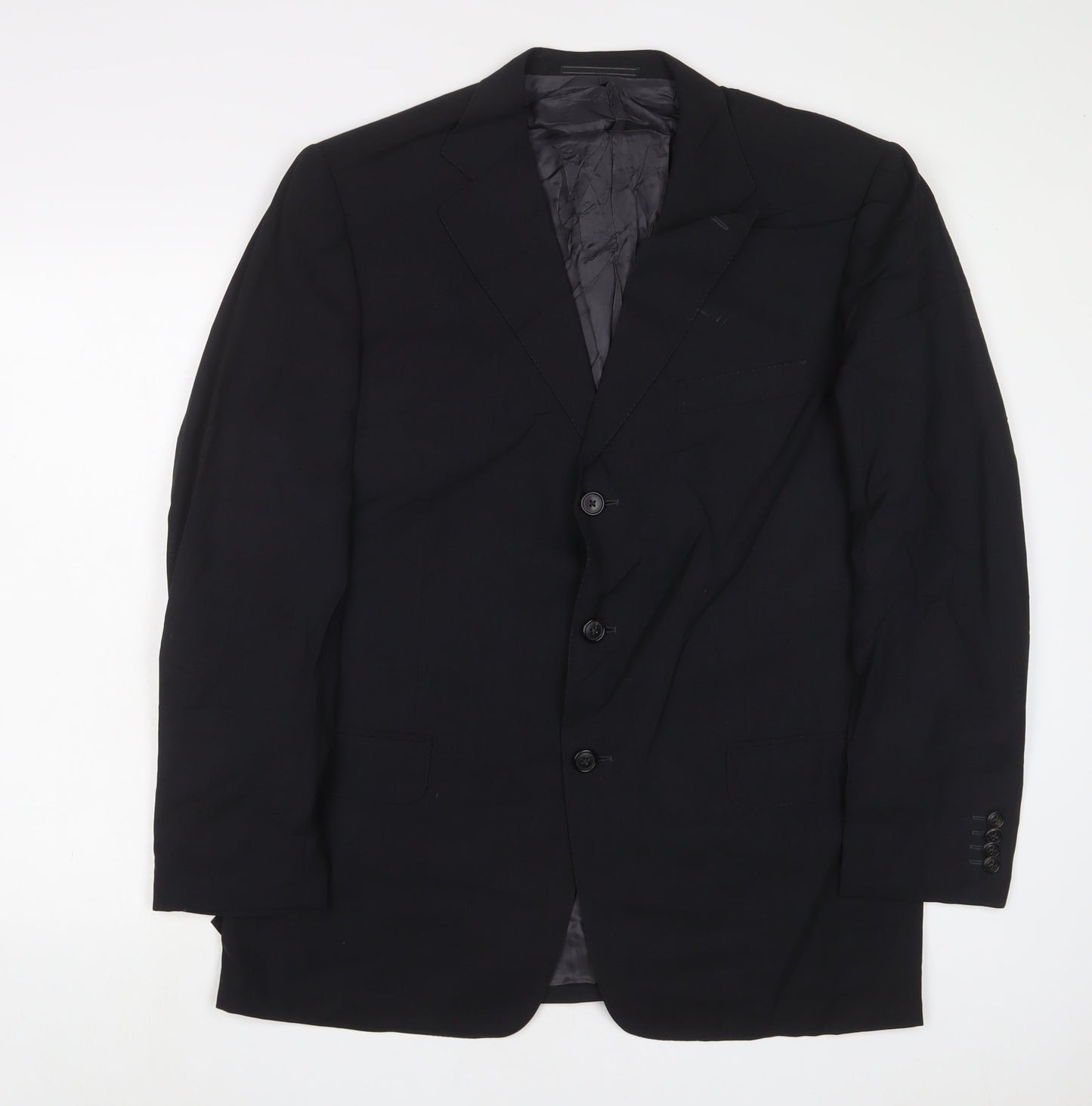 Mens UK Size 42 Ermenegildo Zegna Regular Black Suit Jacket