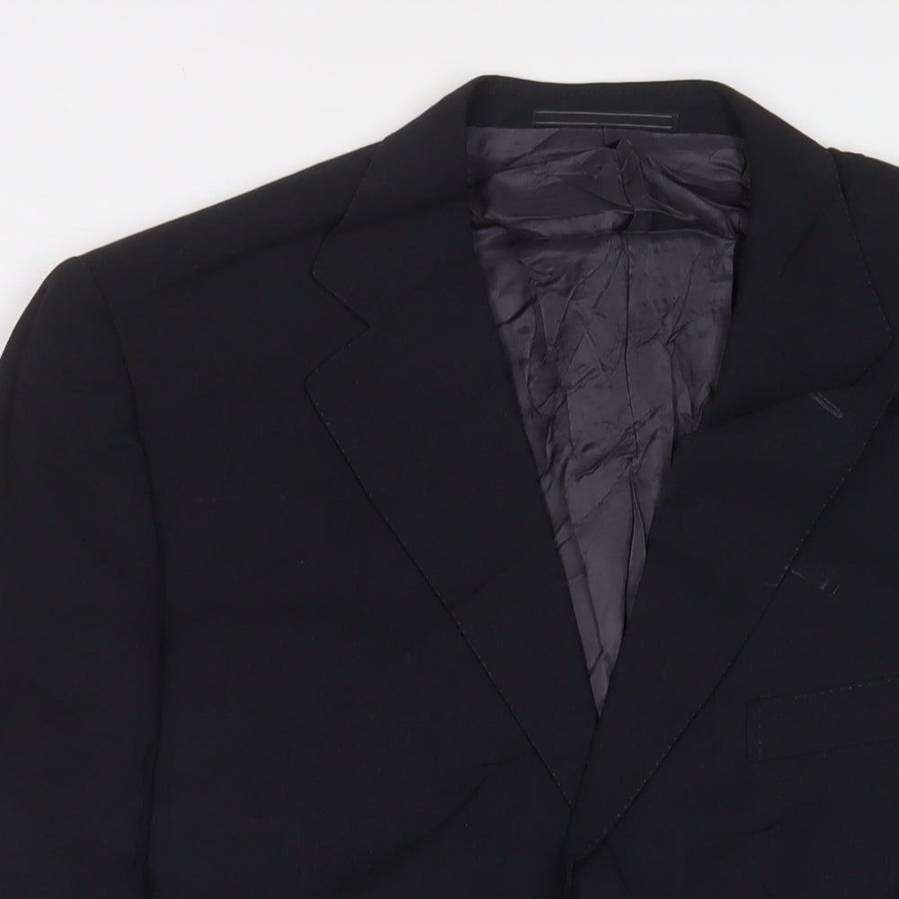Mens UK Size 42 Ermenegildo Zegna Regular Black Suit Jacket