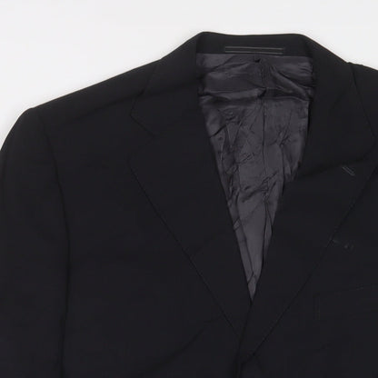 Mens UK Size 42 Ermenegildo Zegna Regular Black Suit Jacket