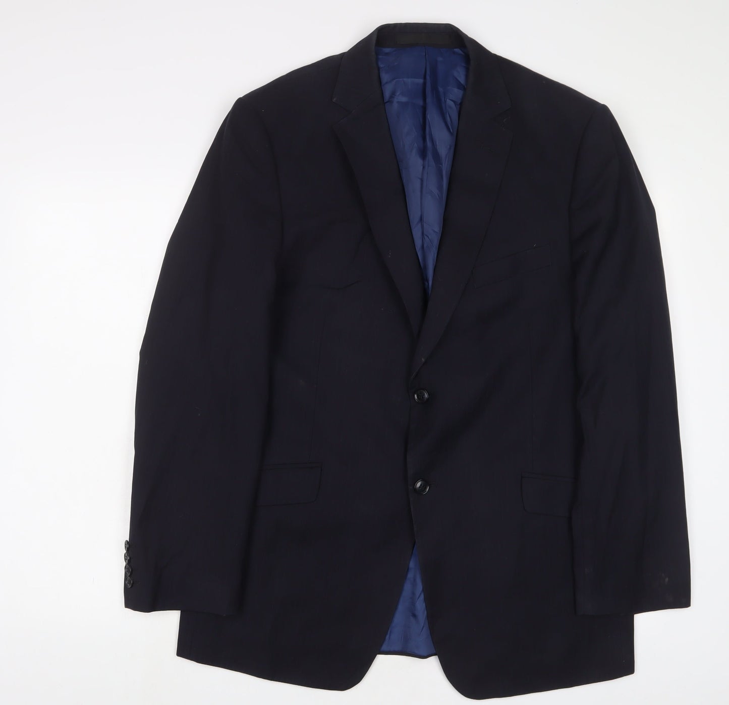 Mens UK Size 42 Marks and Spencer Regular Blue Suit Jacket