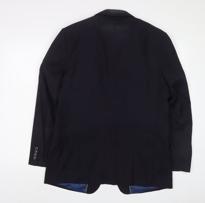Mens UK Size 42 Marks and Spencer Regular Blue Suit Jacket