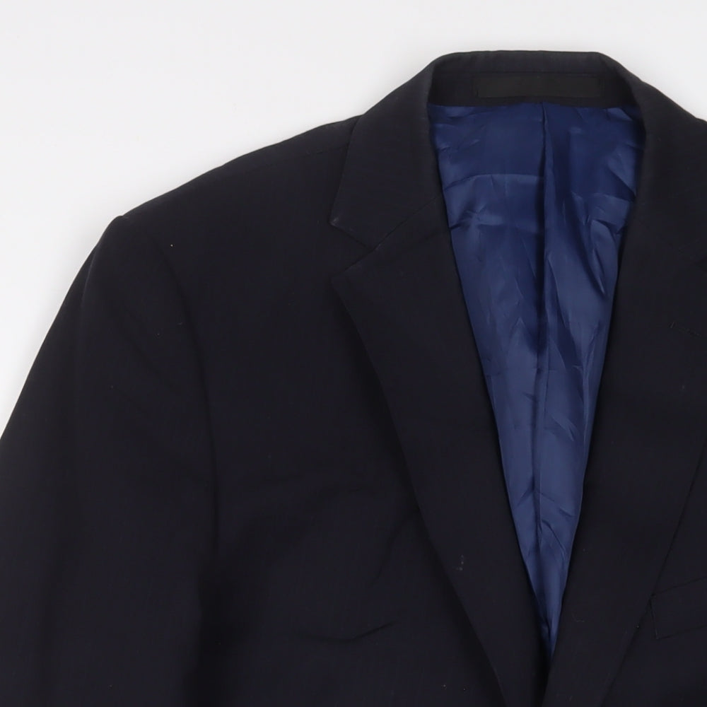 Mens UK Size 42 Marks and Spencer Regular Blue Suit Jacket