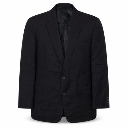 Knight & Asprey Mens Blue Wool Jacket Suit Jacket Size 46 Regular