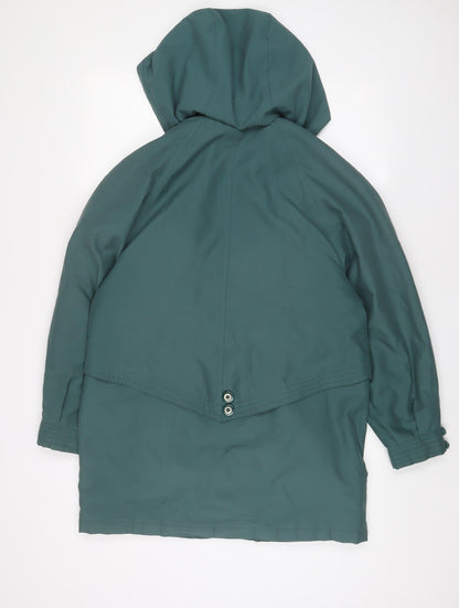 Telemac Womens Green Jacket Size S Zip