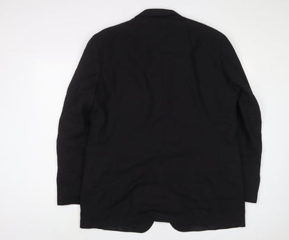 Mens UK Size 44 Jonathan Adams Regular Black Suit Jacket