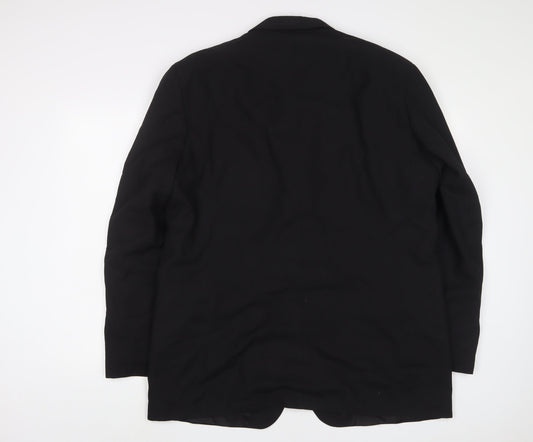 Mens UK Size 44 Jonathan Adams Regular Black Suit Jacket