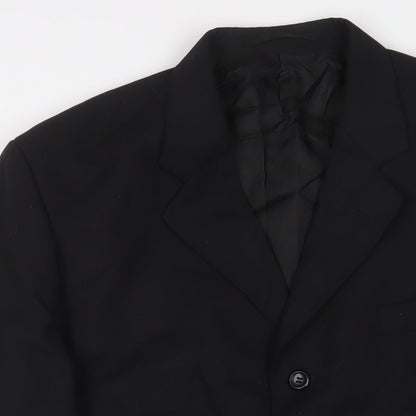 Mens UK Size 44 Jonathan Adams Regular Black Suit Jacket