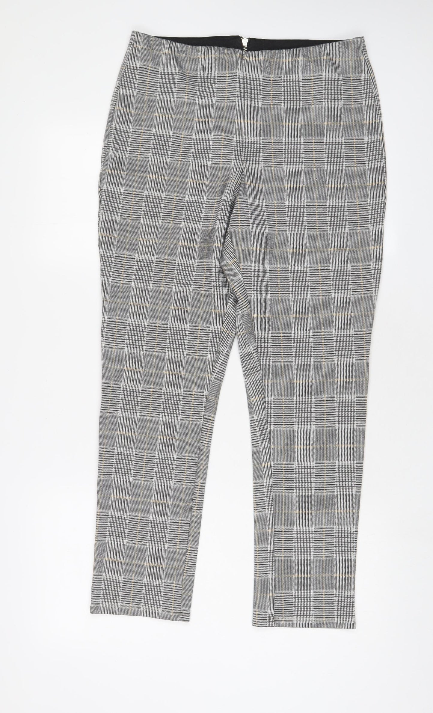 Womens UK Size L H&M Regular Fit  Grey Trousers