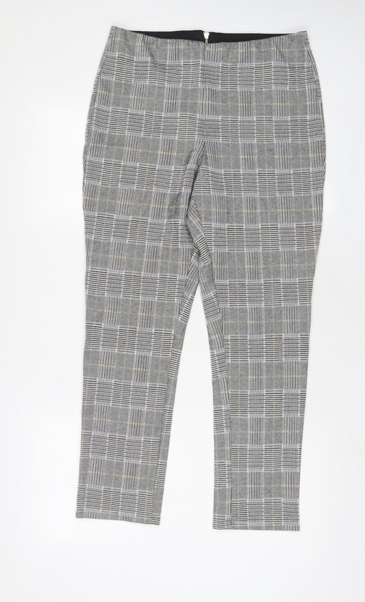 Womens UK Size L H&M Regular Fit  Grey Trousers