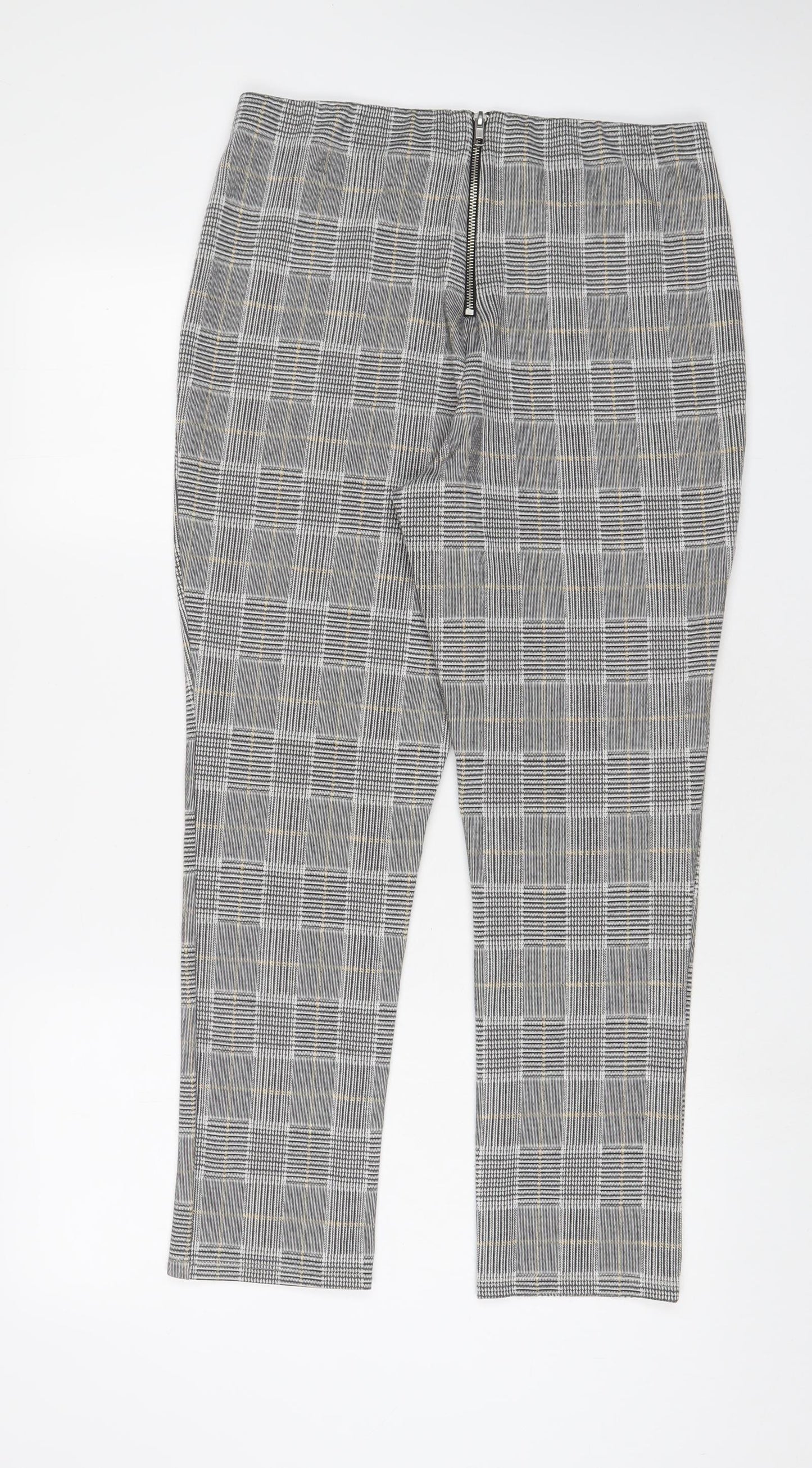 Womens UK Size L H&M Regular Fit  Grey Trousers